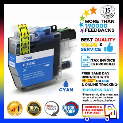 1x NoN-OEM CYAN ONLY LC 3319XL Ink For Brother MFC J5330DW 5730DW 6530 6930 • $8.80