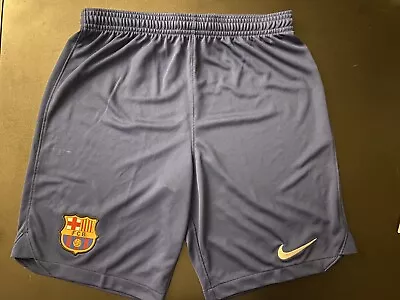 Nike Dri-Fit FC Barcelona Soccer Shorts Kids Large • $30