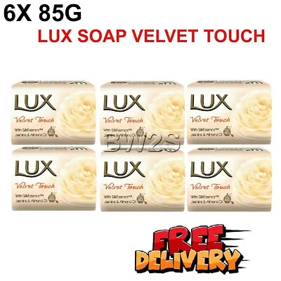 £6.89 • Buy 6 X Lux Bar Soap Velvet Touch 100g (Pack Of 6)