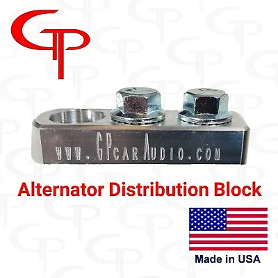 2 Spot Alternator Distribution Block 1/0 2/0 AWG LUG Battery Terminal Dual Input • $18.99