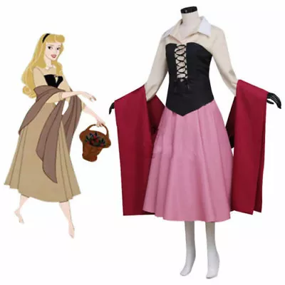 Sleeping Beauty Cosplay Costume Princess Aurora Dress Costume Adult Fancy Dress • $66.20