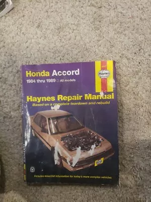 Haynes Repair Manual Honda Accord 84-89 All Models • $8.99