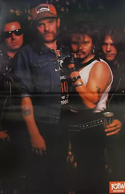 1980-90s MOTORHEAD Double-Sided Poster 18  X 11.75  (45 X 30 Cm.) U.K. Vintage • $26.99