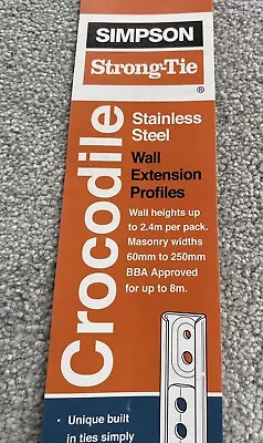 3 X Simpson Strong Tie Universal Extension Crocodile Wall Starter C2KS • £25