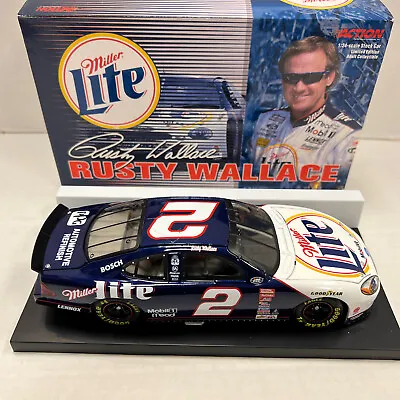 Action 1:24 Scale Rusty Wallace Stock Car #2 Miller Lite 2000 Ford Taurus NASCAR • $31.49
