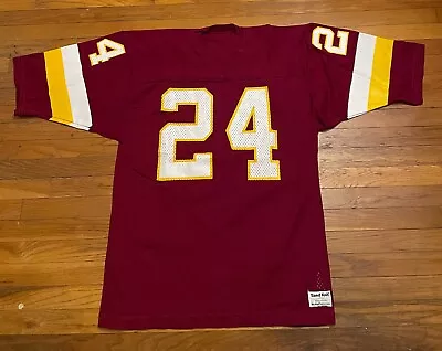 Washington Redskins #24 Vintage MacGregor Sand-Knit Mesh Football Jersey Large • $24.49
