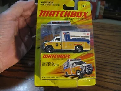 2010 Matchbox Lesney Edition Ford E-350 Ambulance Boone Co. Fire District # HW21 • $16.89