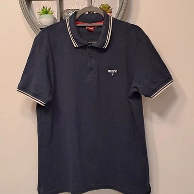 £3.90 • Buy Mens Merc London Navy Polo Shirt Size XL