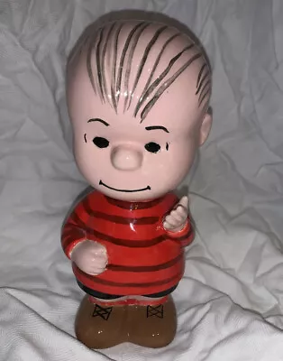 Vintage 1960’s Peanuts LINUS Ceramic Figurine 8” Hand Painted • $24.99