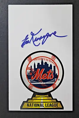 Ed Kranepool New York Mets Cut Autographed Signed 3x5 Index Card • $24.99