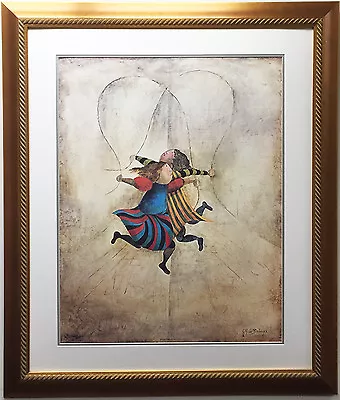 G. Rodo Boulanger  JUMPING ROPE  NEWLY CUSTOM FRAMED Lithograph - OUT OF PRINT • $249.99