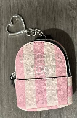 Victorias Secret Keychain Charm Coin Purse Pink Miniature Mini Backpack Bag • $14.99