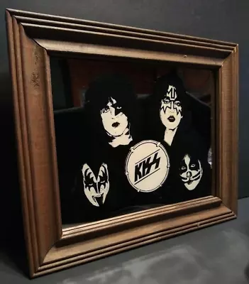 Kiss 1970s Vintage Carnival Prize Mirror 12.5 In. X 10.5 In./Pre-owned/Used. • $50