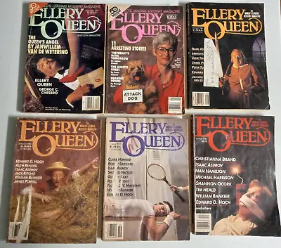 Lot Of 6 Ellery Queen Mystery Mags--'84'85'85'86'91 & '91 • $3.67