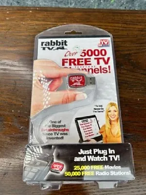 RABBIT TV:  As Seen On TV  - Watch Over 5000 Free TV Internet Channels New Seal • $19.47