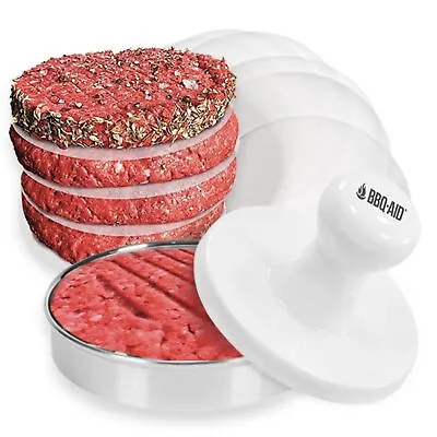 Porcelain Burger Press 5 - Round Burger Smasher For Grilling Evenly Stuffed B... • $41.67