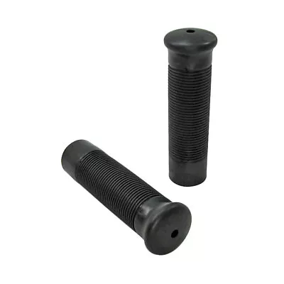 Vintage Motorcycle BLACK Anderson Jackhammer Classic Retro Grips Chopper Bobber • $11.99