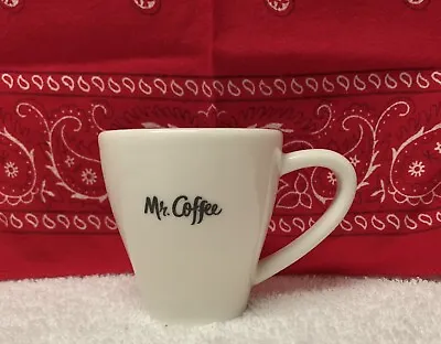 Mr Coffee ESPRESSO 3” Cup CERAMIC LOGO Small White Handle EUC • $8