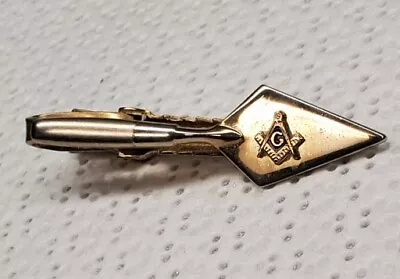 Masonic Mason Trowel Brick Layer Tools Vintage ANSON Tie Bar Clip • $42.81