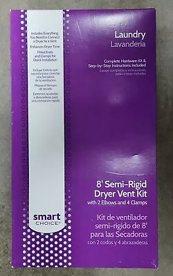 Smart Choice 8 Ft. Semi-Rigid Dryer Vent Kit With Close Elbows Brand New! • $15