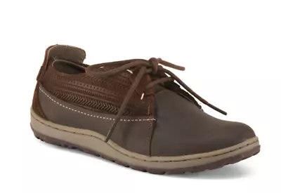 New Merrell Ashland Tie Leather Shoes Womens 6.5 Coffee Bean Brown Free Ship • $68.77