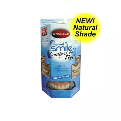 INSTANT SMILE NATURAL SHADE COMFORT FIT FLEX FOR  UPPER Teeth • $24.99