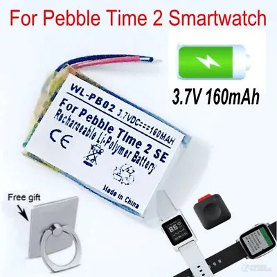 3.7V 160mAh Rechargeable Battery For Pebble Time 2 Smartwatch  • $23.59