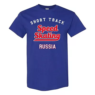 Short Track Speed Skating Russia - Winter T-Shirt - Cobalt • $23.99