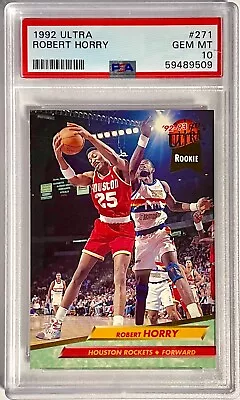 1992 92/93 Fleer Ultra Robert Horry Rookie Rc Card Psa 10 Gem Mint #271 • $49.99