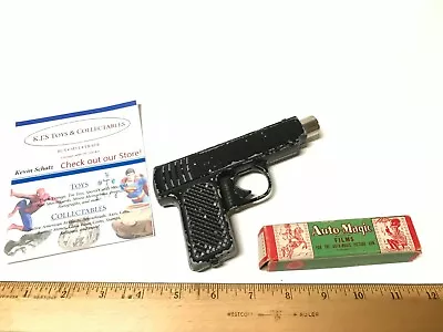 Nice 1948 Auto-magic Film Picture Metal Toy Gun & Extra Film In Box Usa • £48.61