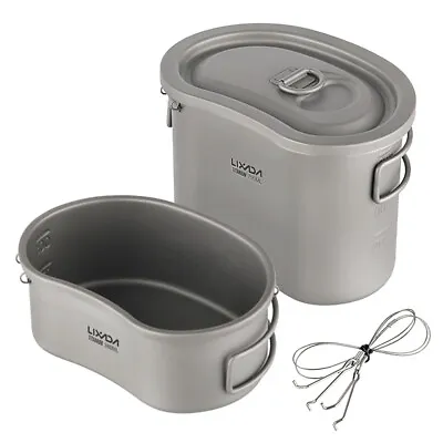 Camping  Canteen Set 380ml 750ml  Pot Home N5R5 • $77.90