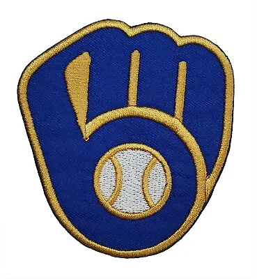 Milwaukee Brewers Glove World Series MLB Baseball Embroidered Iron On Patch • $5.47