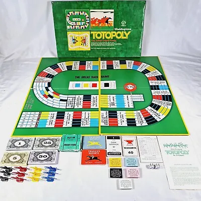 £17.99 • Buy Vintage Waddingtons Totopoly Horse Racing Board Game 1972 - Complete