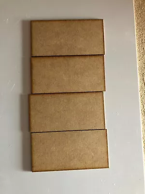 2mm MDF 100mm X 50mm Bases 5 Per Pack Suitable For Swordpoint And Other Games • £1