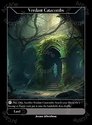 Verdant Catacombs - High Quality Altered Art Custom Cards • $6.99