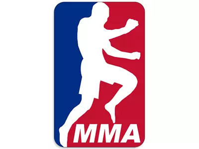 3x4 Inch RWB MMA Fighter Knee Sticker (Martial Arts Fight Fighter Kick Decal) • $9