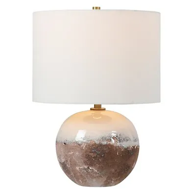 £160.28 • Buy Uttermost Durango Terracotta Accent Lamp, White/Light Brass Plated - 28440-1