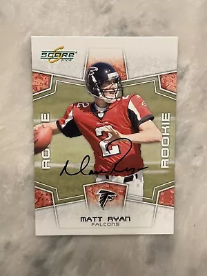 2008 Score Matt Ryan ROOKIE RC Auto LIVE Score Signatures Buyback /22 ON CARD!!! • $79.99