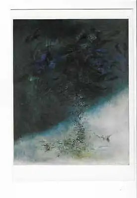 Painting Artist Zao Wou Ki Composition Blue • $2.16