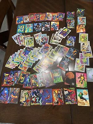 Lot 84 Superhero Trading Card Lot Marvel DC Fleet Ultra Masterpieces Mixed Group • $19.99