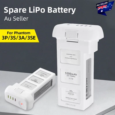 $127.99 • Buy 15.2V 68.4Wh 4480/4500Mah Spare LiPo Battery For DJI Phantom 3P/3S/3A/3SE Drone