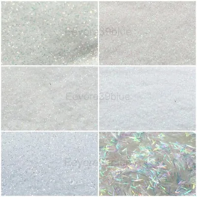 £2.24 • Buy SPARKLING WHITE SNOWSTORM Snow Glitter 5 Gram Packs Dust Or Strips - Xmas Crafts