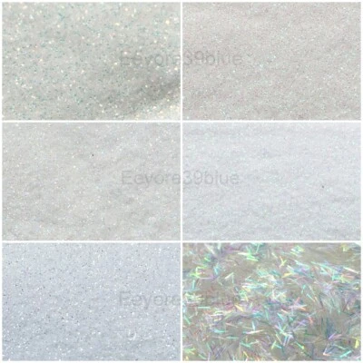£2.24 • Buy SPARKLING WHITE SNOWSTORM Snow Glitter 5 Gram Packs Dust Or Strips - Xmas Crafts
