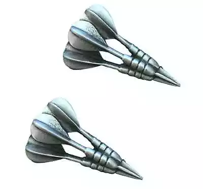 2 X 3D Set Of Darts Handcrafted From English Pewter Pin Badges-HIN-1455 • £11.99