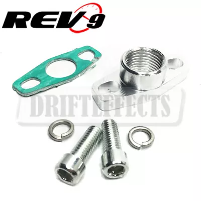 REV9 GT25 GT28 T25 T28 GT30 GT35 Garrett 1/2 Npt Turbo Oil Drain Flange Adaptor • $16