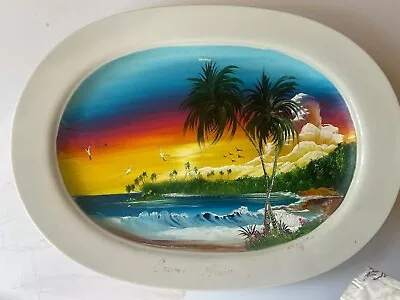 Mexican Hand-painted Souvenir Platter. Very Good Condition.  • $18.99