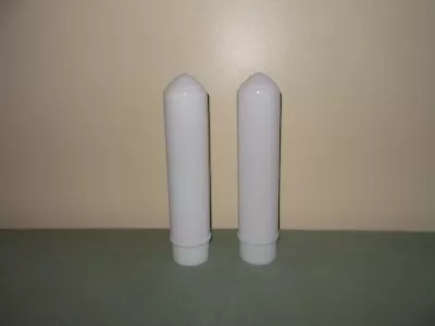 PAIR Glass Side Lights Tube Cylinder SHADES For Medicine Cabinet NO Cabinet • $185
