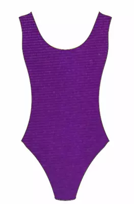 # Awesome 80s Fluro Purple Leotard Disco Ladies 80s Costume • $18.99