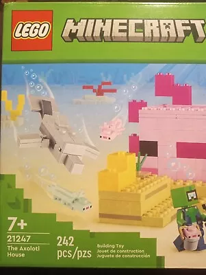 Lego Minecraft The Axolotl House Set #21247 Minecraft Lego Set 242 Pcs Lego Set • $25