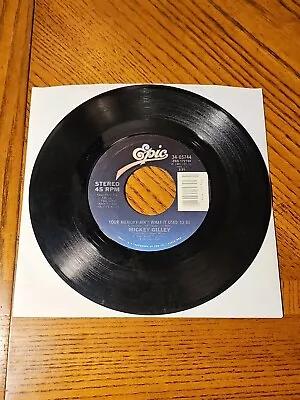 Mickey Gilley 45 RPM Lonely Nights / Your Memory Ain't What It Used To Be 1985 • $3.90